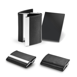 LONE. Suport dublu metalic pentru carduri - materiale promoționale personalizate pentru branding și cadouri corporate