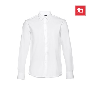 THC PARIS WH. Cămașă de poplin bărbați - materiale promoționale personalizate pentru branding și cadouri corporate