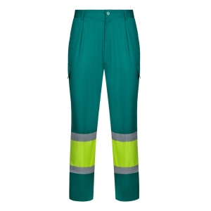 VL ARTEMIS. Pantaloni în două tonuri, din twill (190g/m²), bumbac (20%) și poliester (80%) – fotografie produs 2