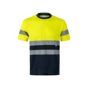 VL BRAHMA LARGE. Tricou tehnic bicolor cu ochi de pasăre (140g/m²), din poliester (100%)