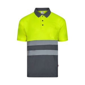 VL FORTUNA. Tricou polo Bird-eye (140g/m²) cu mâneci scurte, din poliester (100%) – fotografie produs 3