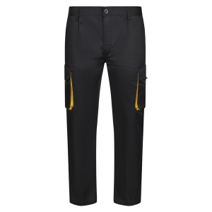 VL HYPNOS. Pantaloni de twill cu buzunare multiple în două tonuri (200g/m²), din bumbac (35%) și poliester (65%)