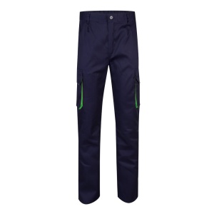 VL HYPNOS. Pantaloni de twill cu buzunare multiple în două tonuri (200g/m²), din bumbac (35%) și poliester (65%) – fotografie produs 5