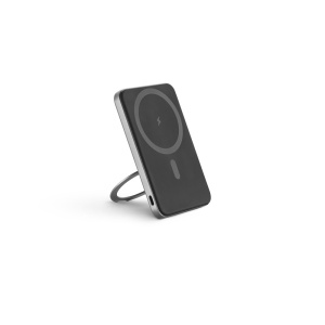 WARSHEL 5. Power bank magnetic de 5'000 mAh cu încărcător wireless ultrarapid de 15W din ABS reciclat (100% rABS) – fotografie produs 3