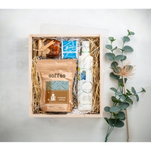 BOXIE CLEAR L. Cutie de lemn - materiale promoționale personalizate pentru branding și cadouri corporate