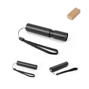 BRUCE. Lanterna reîncărcabilă fabricată din aluminiu reciclat (100% rAL) cu vârf extensibil de 30 mm