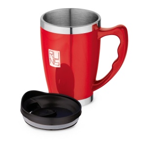 Cană de Călătorie Personalizată RAJANI - 450 mL cu Pereți Dubli și Capac din Oțel Inoxidabil - materiale promoționale personalizate pentru branding și cadouri corporate