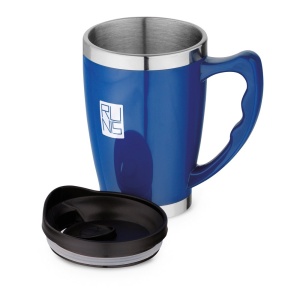 Cană de Călătorie Personalizată RAJANI - 450 mL cu Pereți Dubli și Capac din Oțel Inoxidabil - materiale promoționale personalizate pentru branding și cadouri corporate