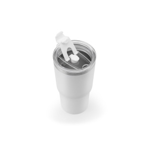 JOYNER M. Pahar de călătorie compact din oțel inoxidabil (91% reciclat) cu perete dublu izolat în vid și finisaj – fotografie produs 2