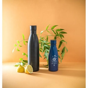 RE-BUFFON 400. Termos fabricat din 93% oțel inoxidabil reciclat 400 ml - materiale promoționale personalizate pentru branding și cadouri corporate