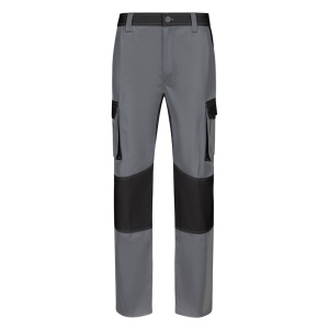 VL NJORD. Pantaloni din twill cu buzunare multiple în două tonuri (240 g/m²), din bumbac (35%) și poliester (65%) – fotografie produs 2