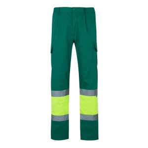 VL POSEIDON. Pantaloni din twill bicolor cu buzunare multiple (210 g/m²), din bumbac (20%) și poliester (80%) - Img 4