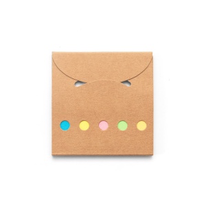 AINSLEY. Set de birou 2 în 1, fabricat din hârtie 100% reciclată, cu 6 blocuri de notițe adezive – fotografie produs 2