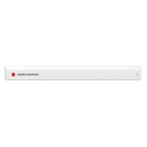 ARTHUR. 30 cm Ruler în PS - materiale promoționale personalizate pentru branding și cadouri corporate