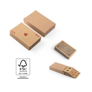 FISCHER. Pachet de 54 cărți clasice din hârtie kraft - materiale promoționale personalizate pentru branding și cadouri corporate