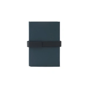SANDERSON. Bloc de notițe A5 din PU (50% reciclat) cu două blocuri: pagini aliniate și pagini simple