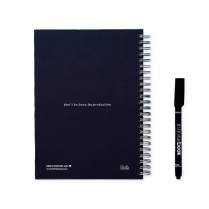 STARTER KIT INFINITE PLANNER A5. Setul include un "Jurnal infinit", kit de curățare, marker și suport pentru marker - Img 6