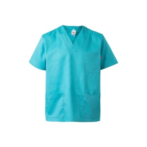 VL ILLAPA. Tunică din twill (190g/m²) cu mâneci scurte, din poliester (65%) și bumbac (35%) – fotografie produs 4