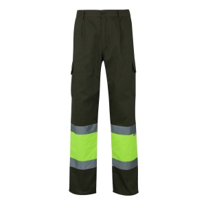 VL POSEIDON. Pantaloni din twill bicolor cu buzunare multiple (210 g/m²), din bumbac (20%) și poliester (80%) - Img 5