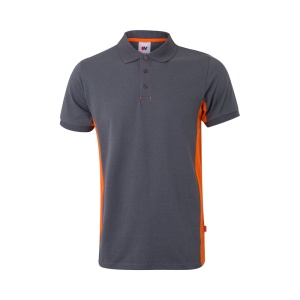 VL SUPAY. Tricou polo piqué bicolor (180g/m²), cu mânecă scurtă, din bumbac (60%) și poliester (40%) – fotografie produs 10