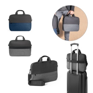 GENOA. Geantă pentru laptop căptușită în 600D poliester reciclat de înaltă densitate 15” - materiale promoționale personalizate pentru branding și cadouri corporate