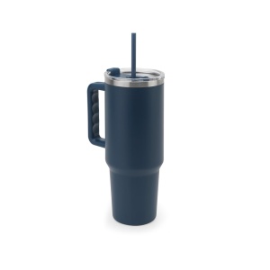 JOYNER XL. Pahar mare de călătorie din oțel inoxidabil (91% reciclat) cu perete dublu izolat în vid și finisaj mat – fotografie produs 6