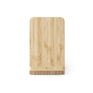 LEAVITT. Suport pentru smartphone și suport pentru pix cu încărcător wireless rapid de 10W din bambus - Img 1