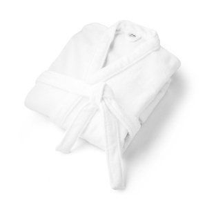RUFFALO LARGE. Halat de baie (350 g/m²) fabricat din bumbac (82%) și bumbac reciclat (18%)