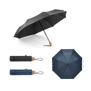Umbrelă Personalizată River - Pliabilă din rPET, Rezistentă la Vânt cu Deschidere și Închidere Automată - materiale promoționale personalizate pentru branding și cadouri corporate