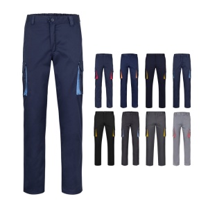 VL FIDES. Pantaloni extensibili cu buzunare multiple (240g/m²), în două tonuri, din bumbac (46%), EME (38%) și poliester (16%) - Img 9