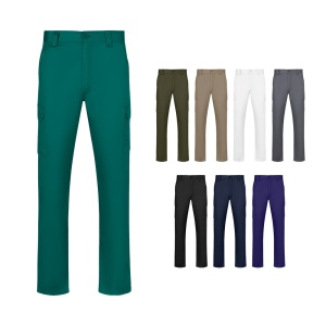 VL HERMES. Pantaloni din bumbac (35%) și poliester (65%) cu mai multe buzunare (190 g/m²)