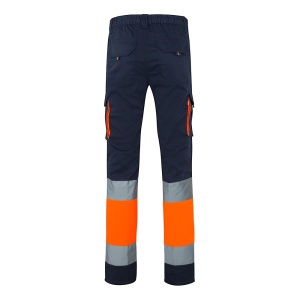VL ZEUS. Pantaloni elastici cu două tonuri, cu buzunare multiple (240g/m²), din bumbac (46%), EME (38%) și poliester (16%) - Img 6