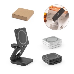BROGLIE. Încărcător wireless magnetic 3 în 1 super rapid de 15W din 100% rABS - Img 5