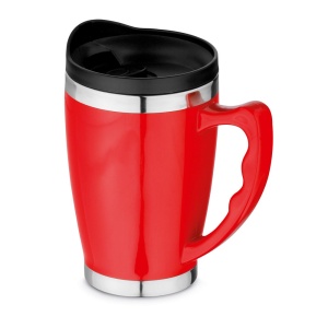 Cană de Călătorie Personalizată RAJANI - 450 mL cu Pereți Dubli și Capac din Oțel Inoxidabil - materiale promoționale personalizate pentru branding și cadouri corporate