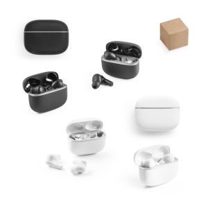 CAUBY. Căști fără fir cu ANC și 7 ore de autonomie a bateriei pe 100% rABS - materiale promoționale personalizate pentru branding și cadouri corporate