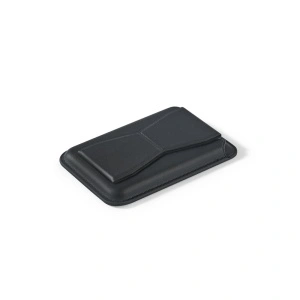 CONNOR. Suport magnetic pentru carduri, fabricat din piele PU, se atașează ușor pe spatele telefonului mobil, cu blocare RFID