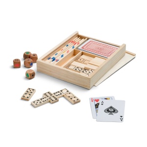 PLAYTIME. Set de jocuri 4 în 1 - materiale promoționale personalizate pentru branding și cadouri corporate
