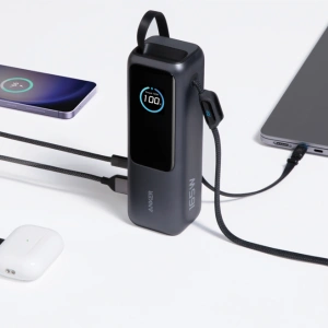Powerbank Anker 25.000mAh 165W cu cablu retractabil