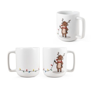 REINDEER. Cană cu design de Crăciun 330 ml - materiale promoționale personalizate pentru branding și cadouri corporate