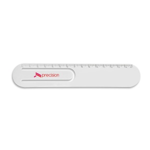 STEPHENIE. Rigla de 15 cm cu clip - materiale promoționale personalizate pentru branding și cadouri corporate