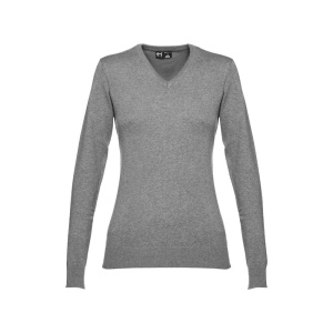 THC MILAN WOMEN. Pulover decolteu V dame - materiale promoționale personalizate pentru branding și cadouri corporate