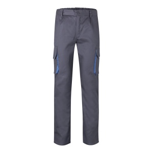 VL HYPNOS. Pantaloni de twill cu buzunare multiple în două tonuri (200g/m²), din bumbac (35%) și poliester (65%) – fotografie produs 7