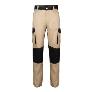 VL NJORD. Pantaloni din twill cu buzunare multiple în două tonuri (240 g/m²), din bumbac (35%) și poliester (65%)