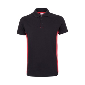 VL SUPAY. Tricou polo piqué bicolor (180g/m²), cu mânecă scurtă, din bumbac (60%) și poliester (40%) – fotografie produs 6