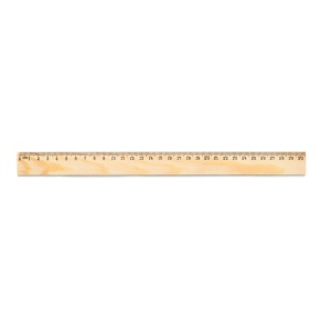 WESLEY 30. Rigla din lemn de pin cu scală de 30 cm – fotografie produs 2