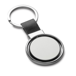 ALBRIGHT. Breloc din metal și PU potrivit pentru personalizare prin doming - Img 3
