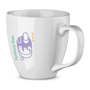 Cană Personalizată PANTHONY OWN - Porțelan 450 mL - materiale promoționale personalizate pentru branding și cadouri corporate
