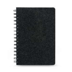 MISHIMA. Blocnotes A5 cu copertă semi-dură din pâslă reciclată (100% rPET) cu inele și pagini liniate - Img 3