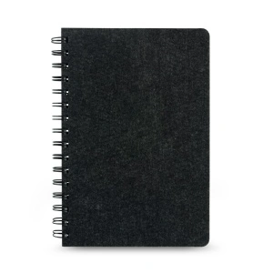 MISHIMA. Blocnotes A5 cu copertă semi-dură din pâslă reciclată (100% rPET) cu inele și pagini liniate – fotografie produs 2