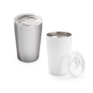 Pahar de Călătorie Personalizat SLIDER - Oțel Inoxidabil 380 mL, Ideal pentru Sublimare - materiale promoționale personalizate pentru branding și cadouri corporate